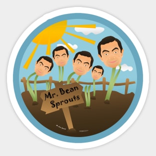 Mr. Bean Sprouts Sticker